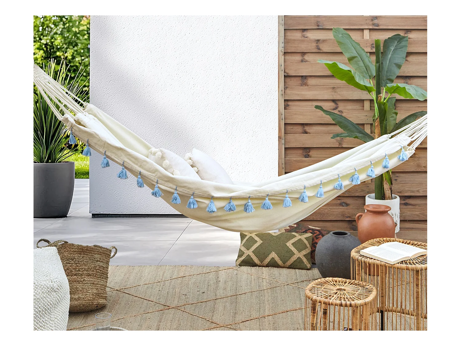 Hamaca VERCELLI Algodón Azul claro