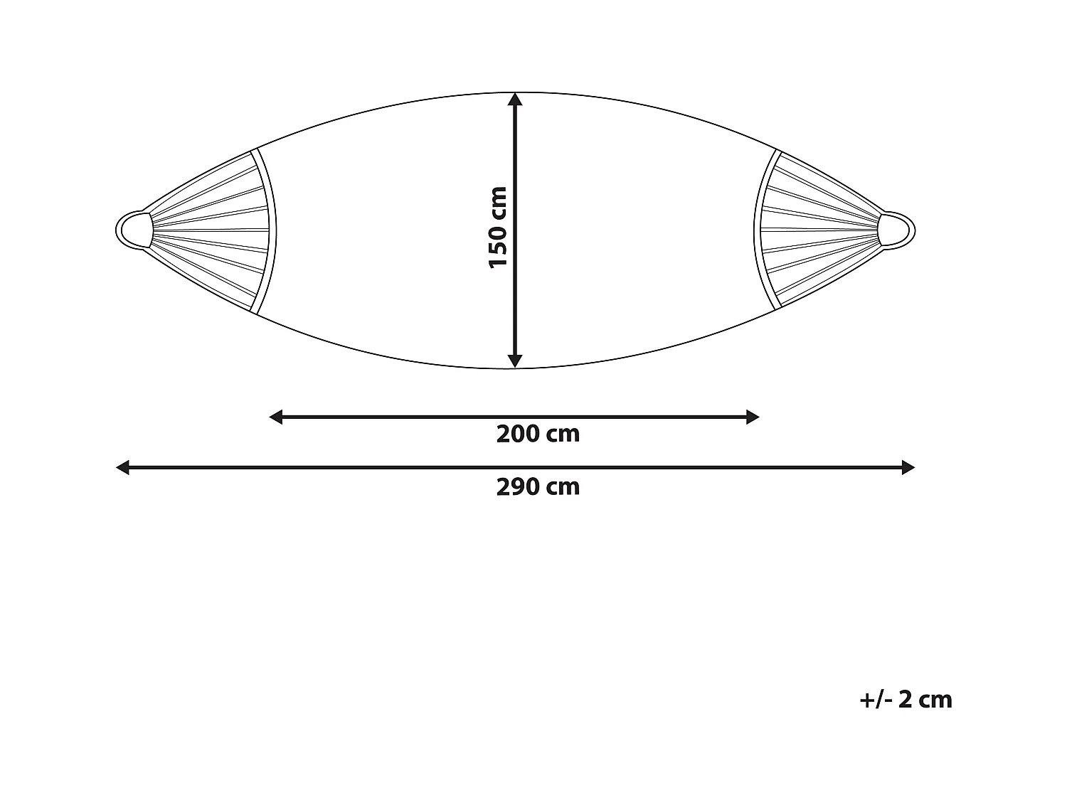 Hamaca VERCELLI Algodón Azul claro