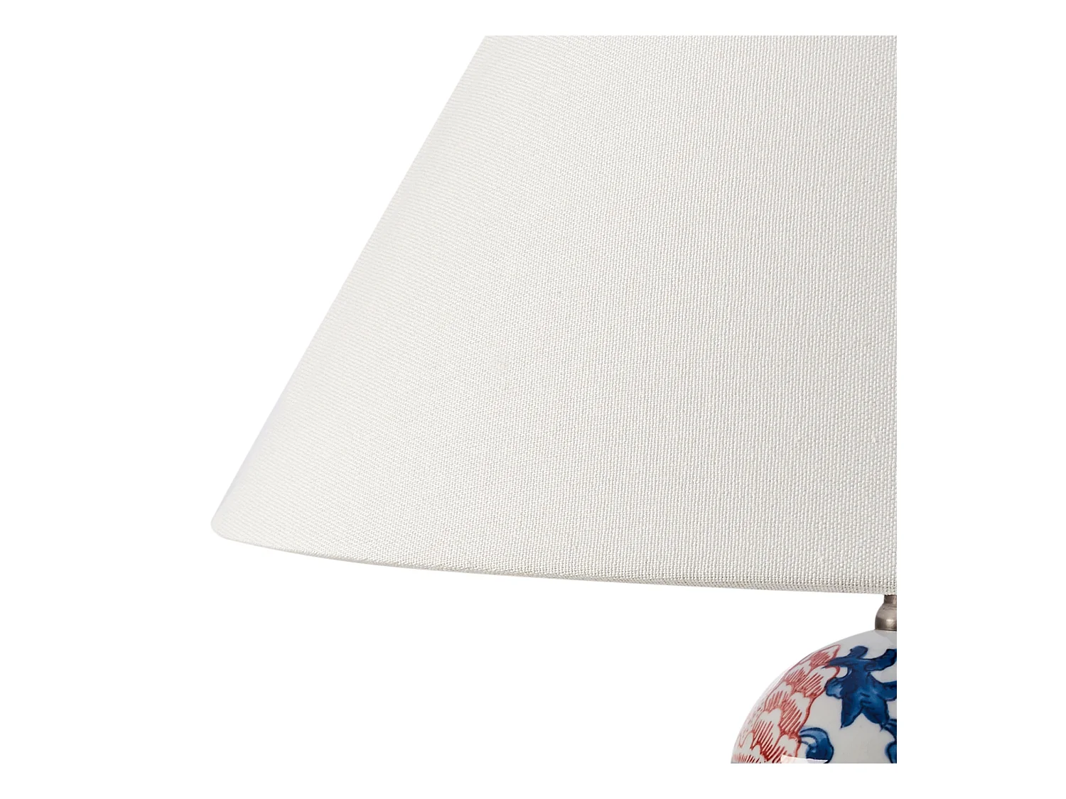 Tischleuchte VERUSA Porzellan Weiss / Blau