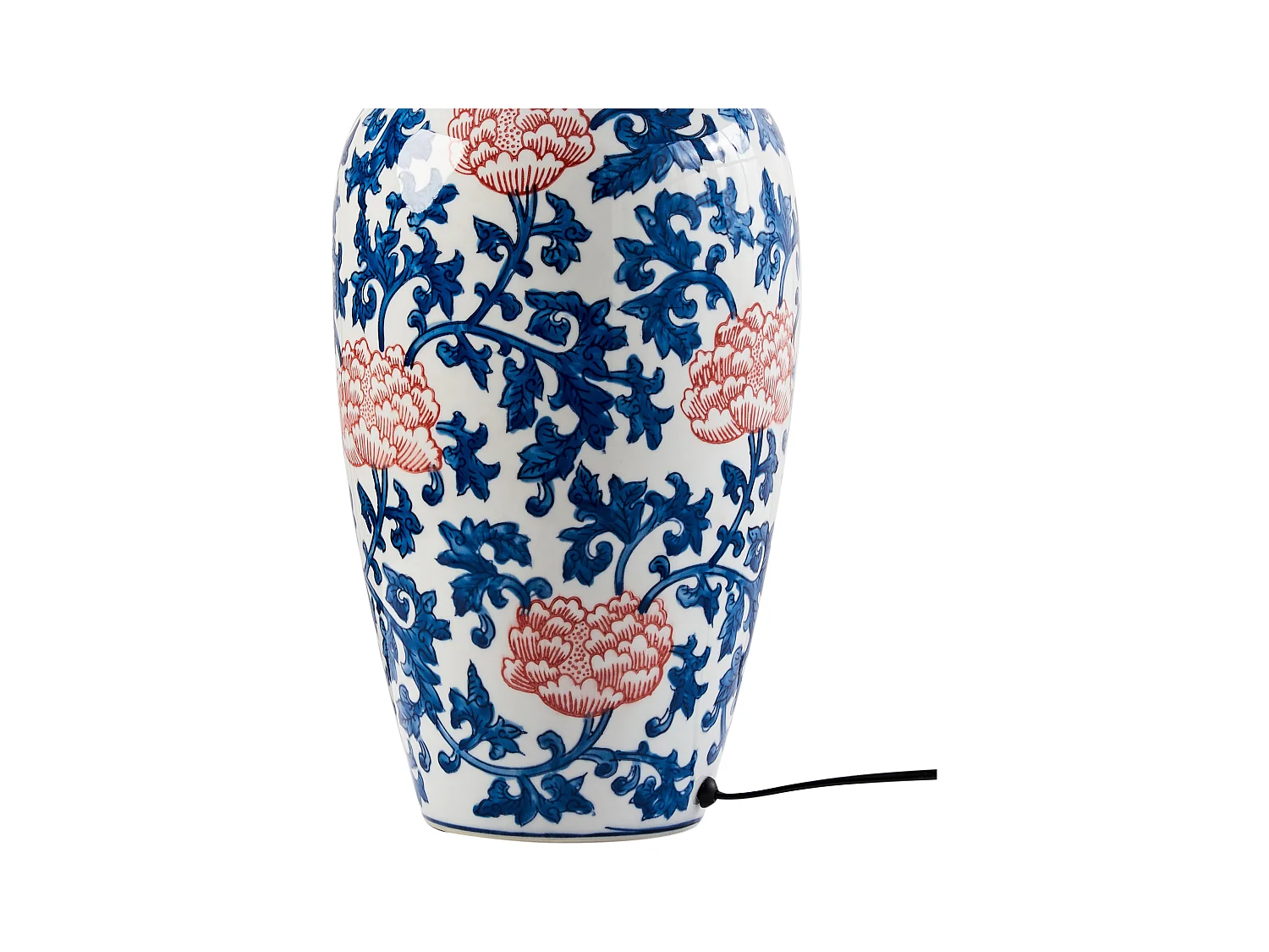 Tischleuchte VERUSA Porzellan Weiss / Blau