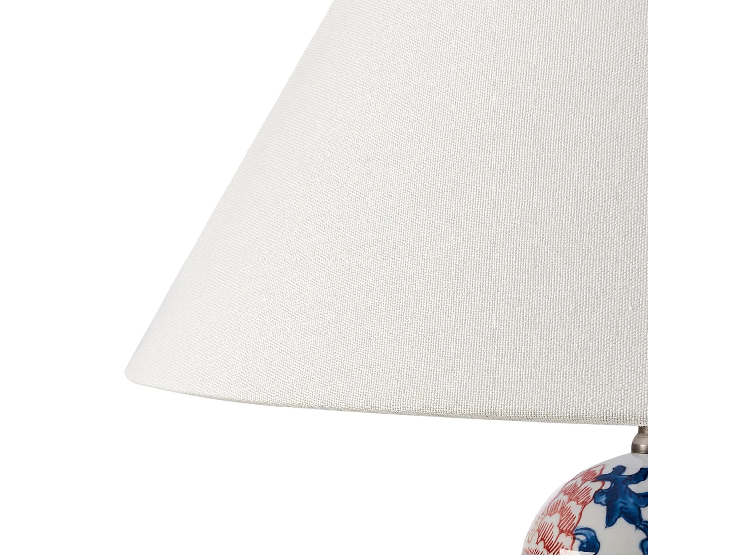 Tischleuchte VERUSA Porzellan Weiss / Blau