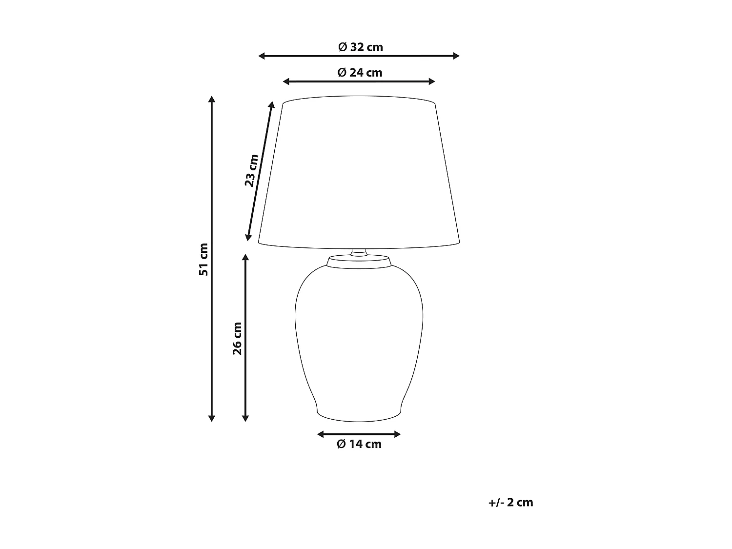 Lampada da tavolo SUNJA Porcellana Bianco/ Blu