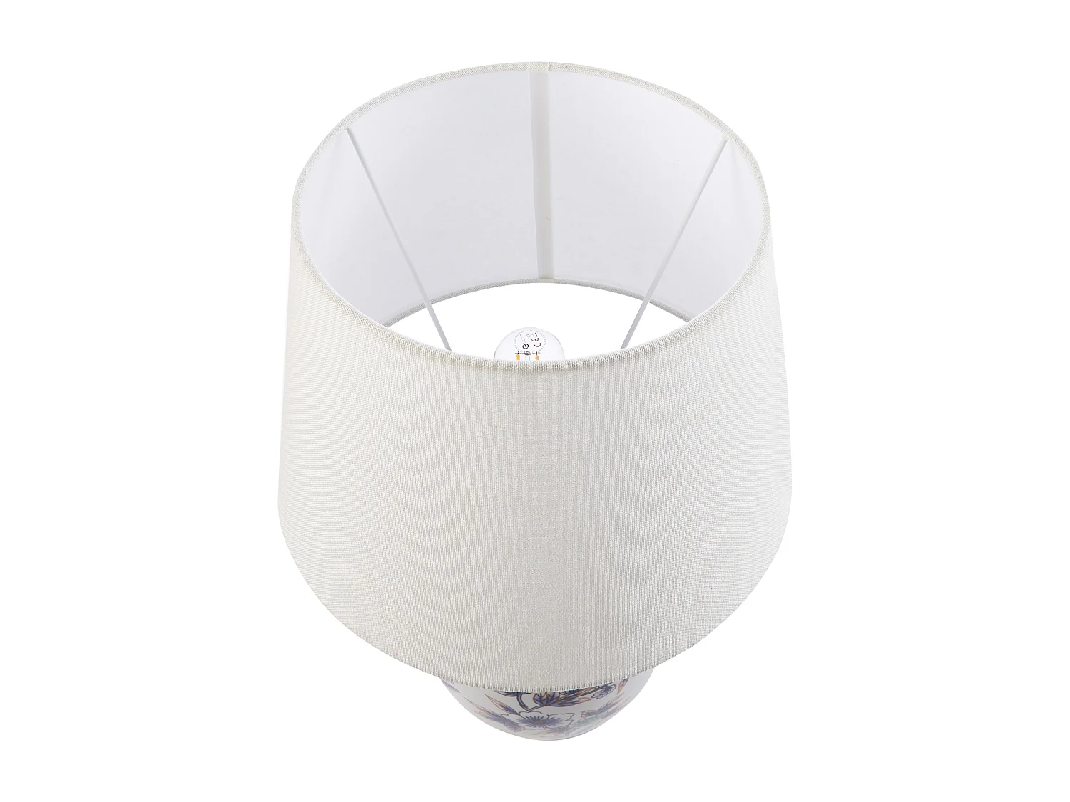 Lampada da tavolo SUNJA Porcellana Bianco/ Blu