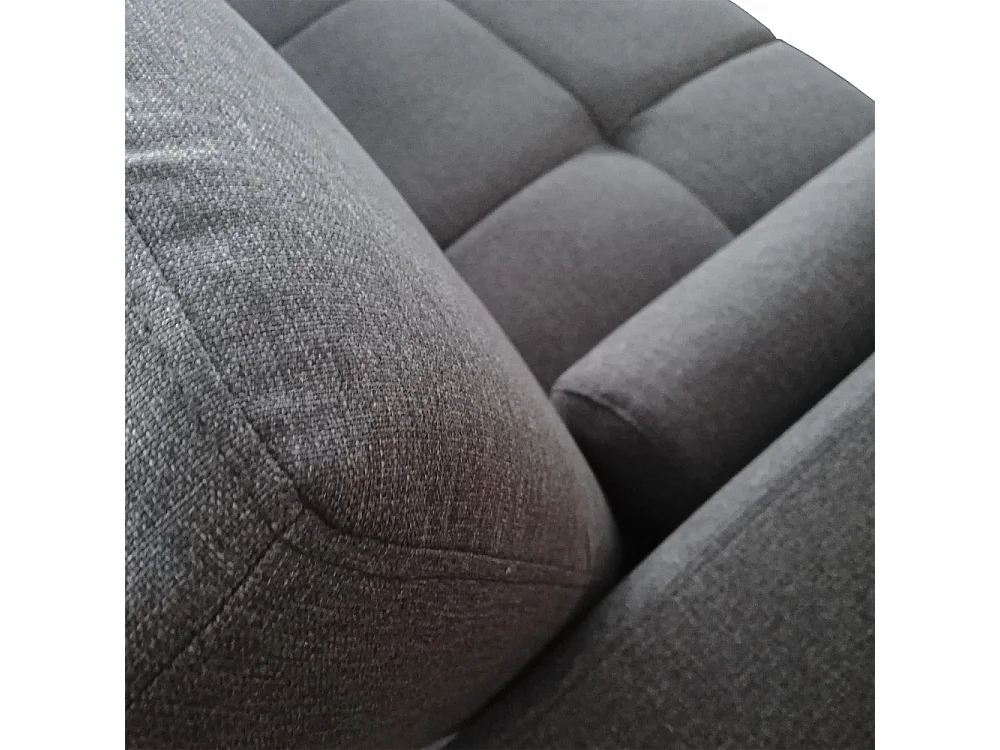 Canapé d'angle Convertible gauche gris ASAR  253x144x90 cm