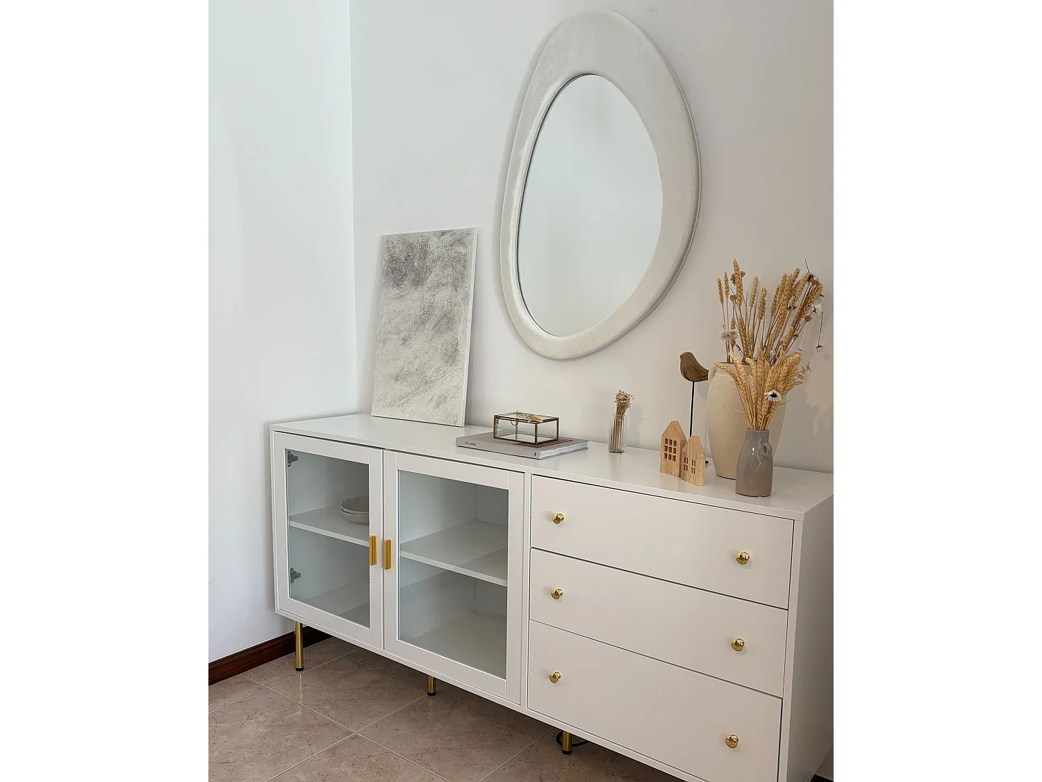 Credenza a 2 ante MILORA 160 cm Bianco