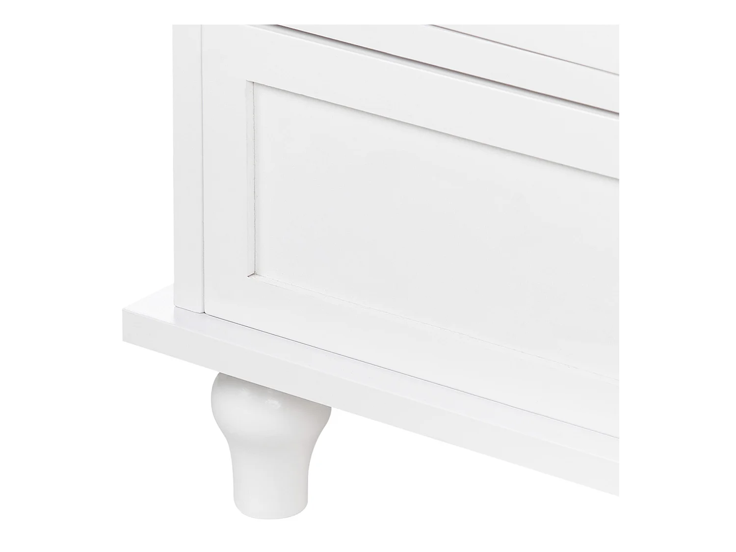 Armadio con ante in vetro CARLET Legno 71 cm Bianco