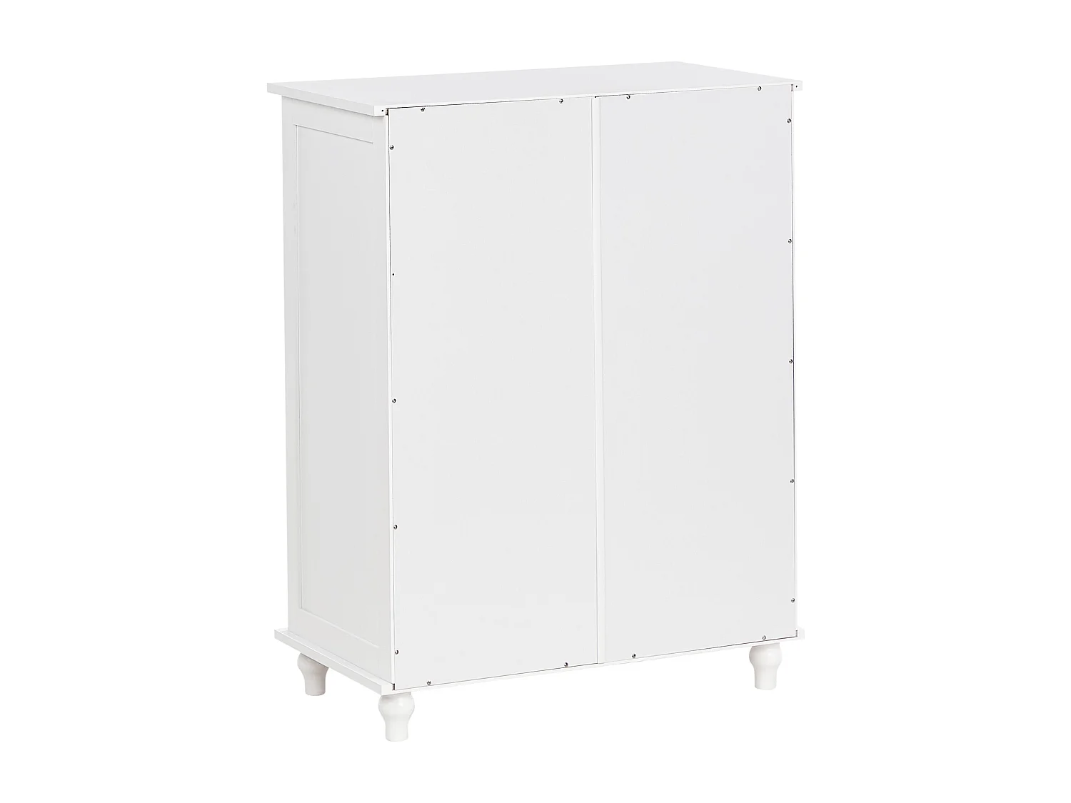 Buffet avec vitrine en verre CARLET 71 cm Blanc