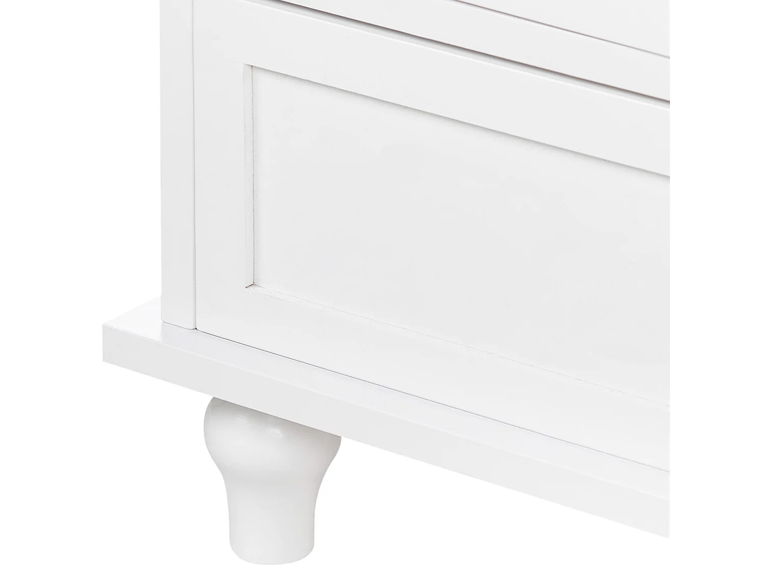 Buffet avec vitrine en verre CARLET 71 cm Blanc