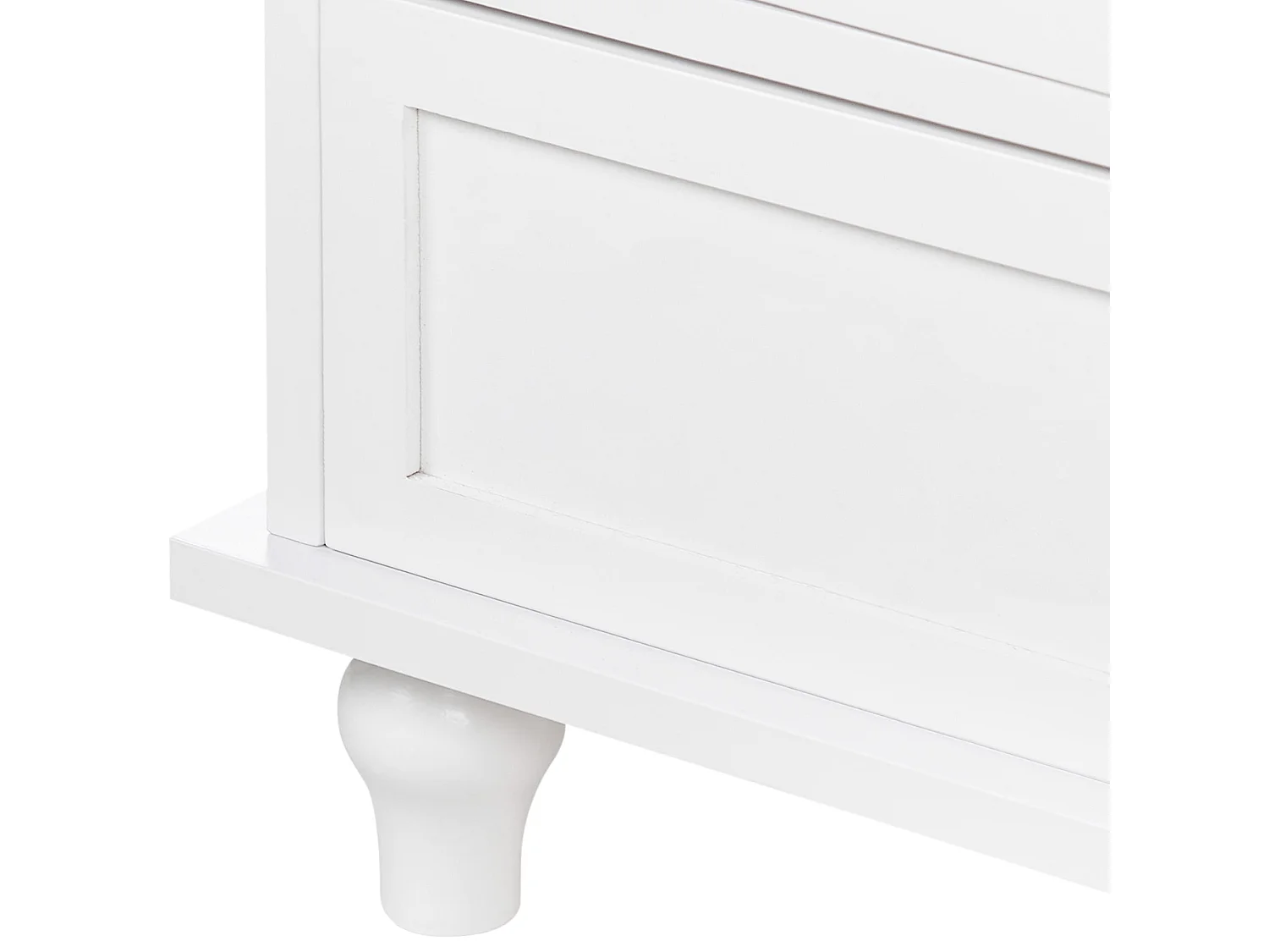 Buffet avec vitrine en verre CARLET 71 cm Blanc