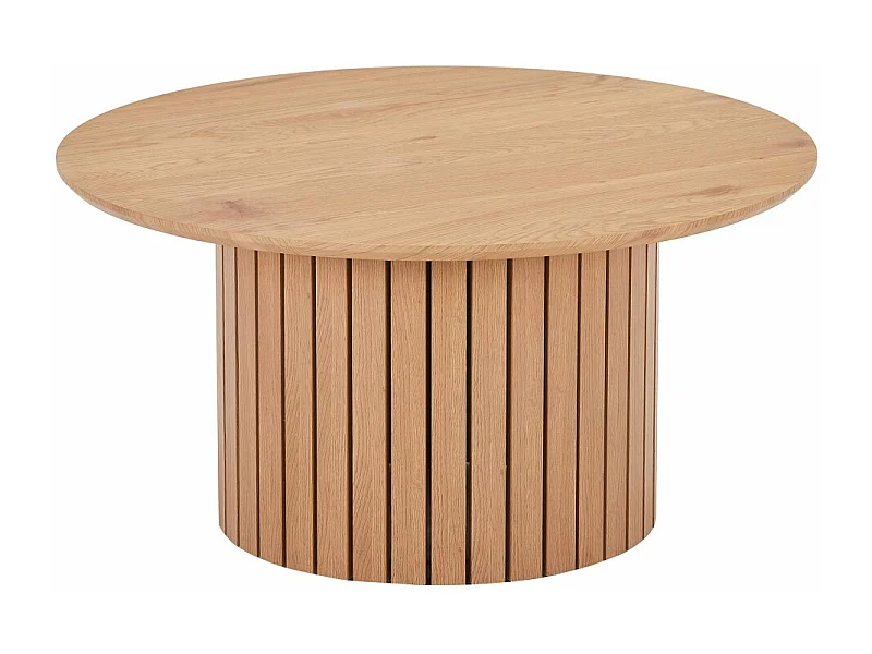 Table basse ronde 80cm avec piètement circulaire BEHIYE
