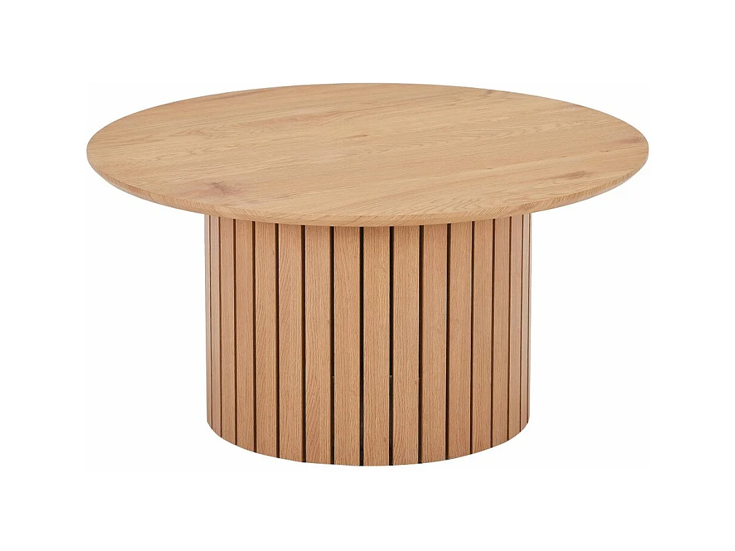 Table basse ronde 80cm avec piètement circulaire BEHIYE