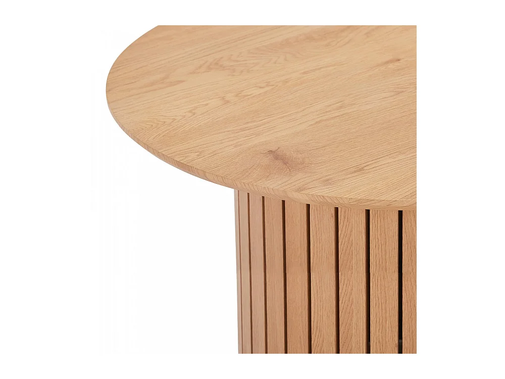 Table basse ronde 80cm avec piètement circulaire BEHIYE