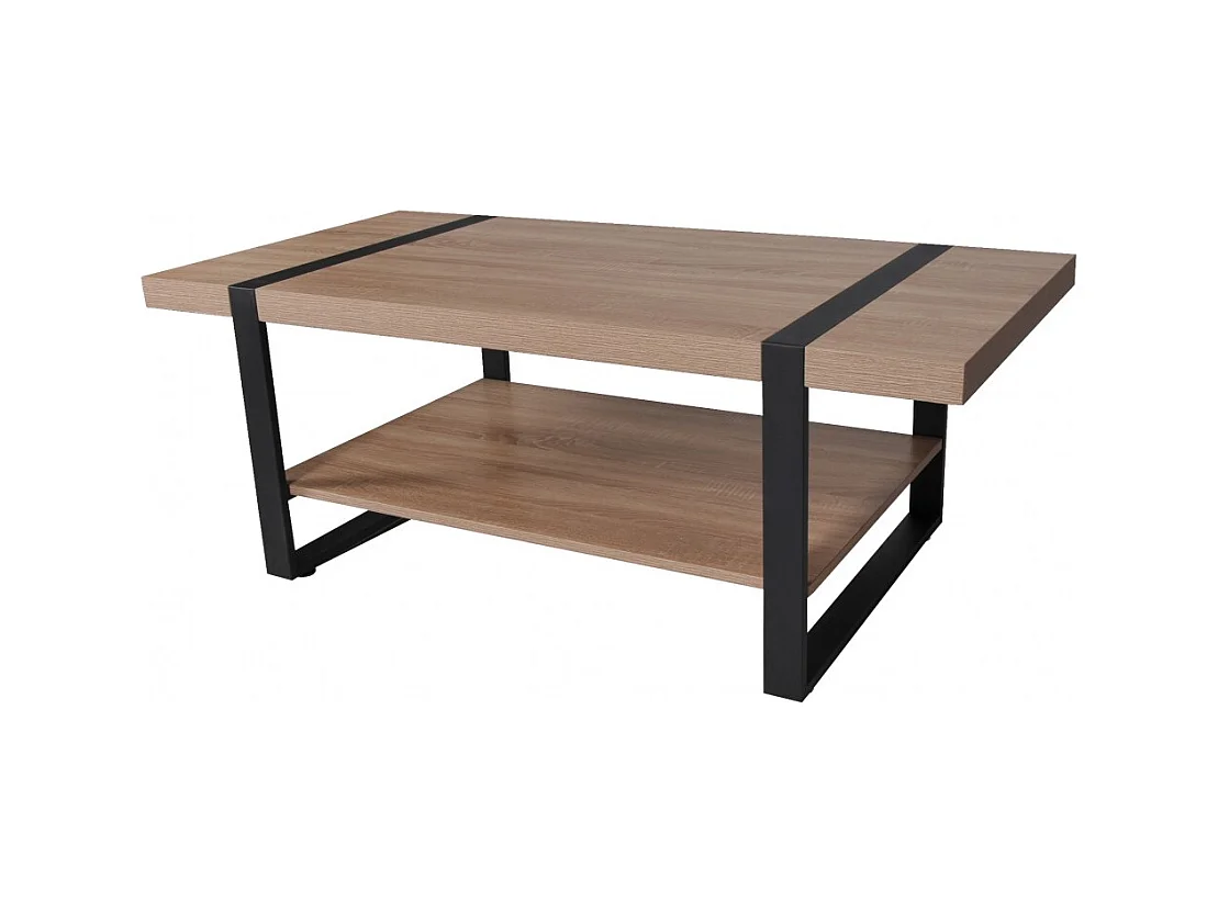 Table basse 120x60cm SEMRA couleur Chêne design moderne de haute qualité