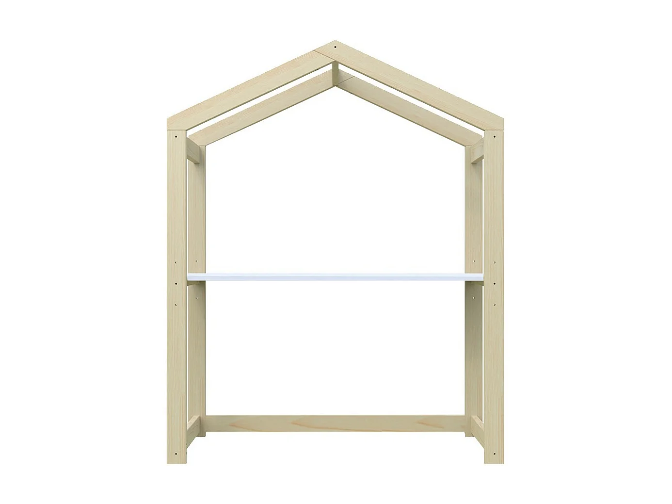 Bureau cabane enfant 119x45cm réglable en hauteur Epicéa massif