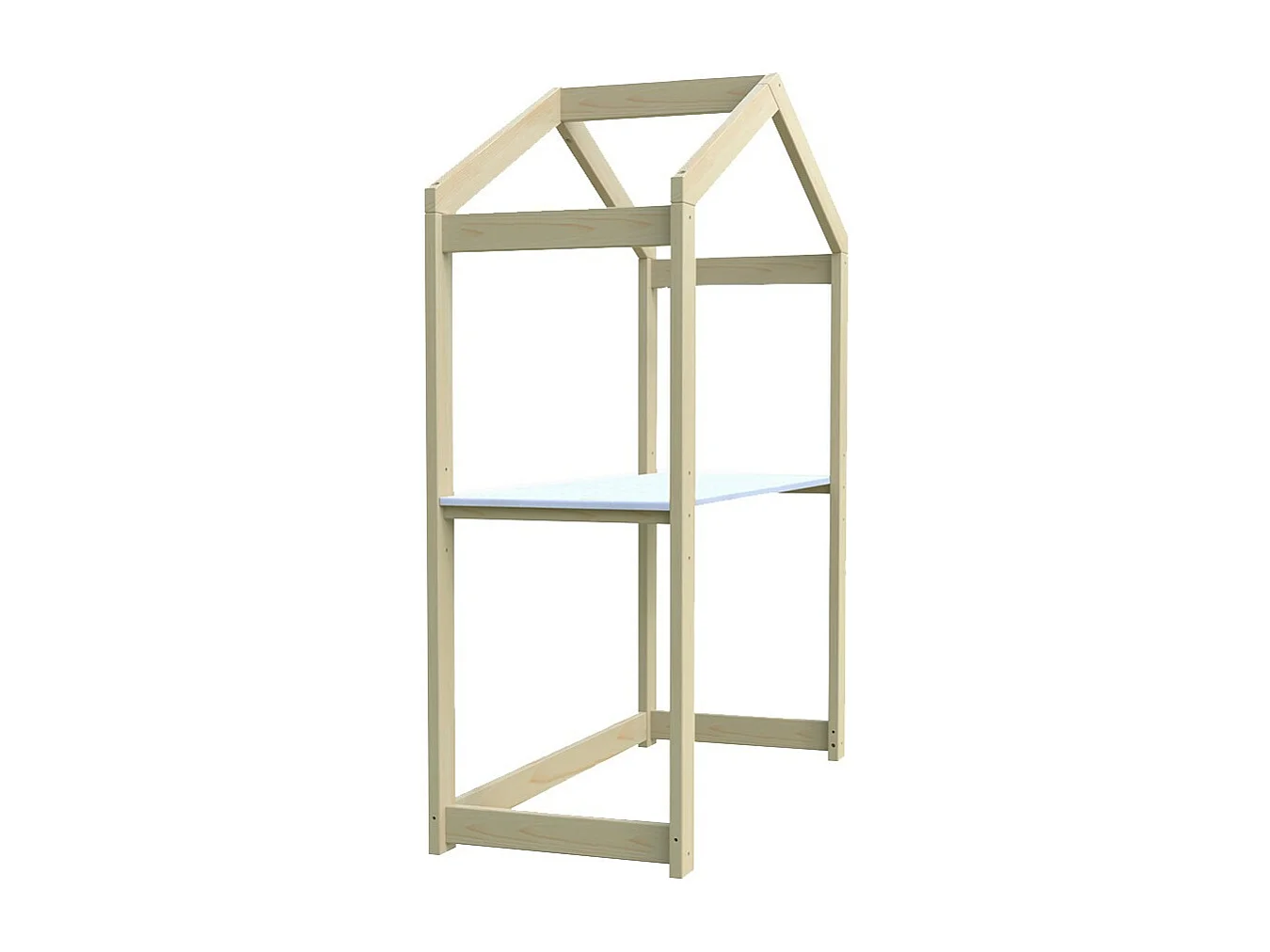 Bureau cabane enfant 119x45cm réglable en hauteur Epicéa massif