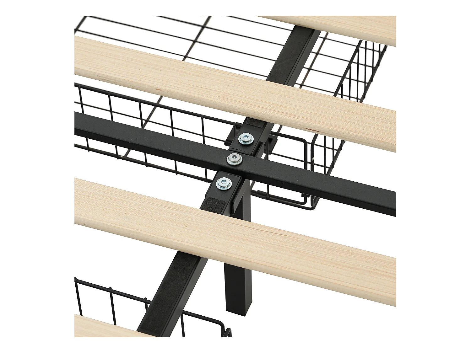 Lit capitonné 90x200 cm - Canapé-lit avec 2 tiroirs et chargement USB - lin gris - sans matelas