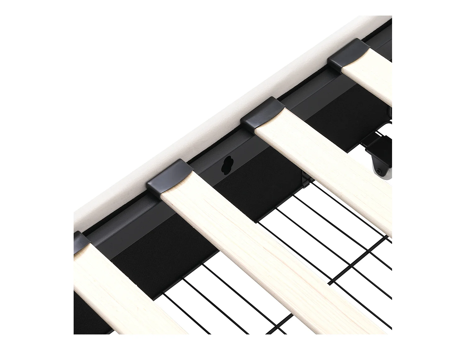 Lit adulte 160x200 cm - Lit double avec USB et recharge sans fil - 4 tiroirs - velours beige