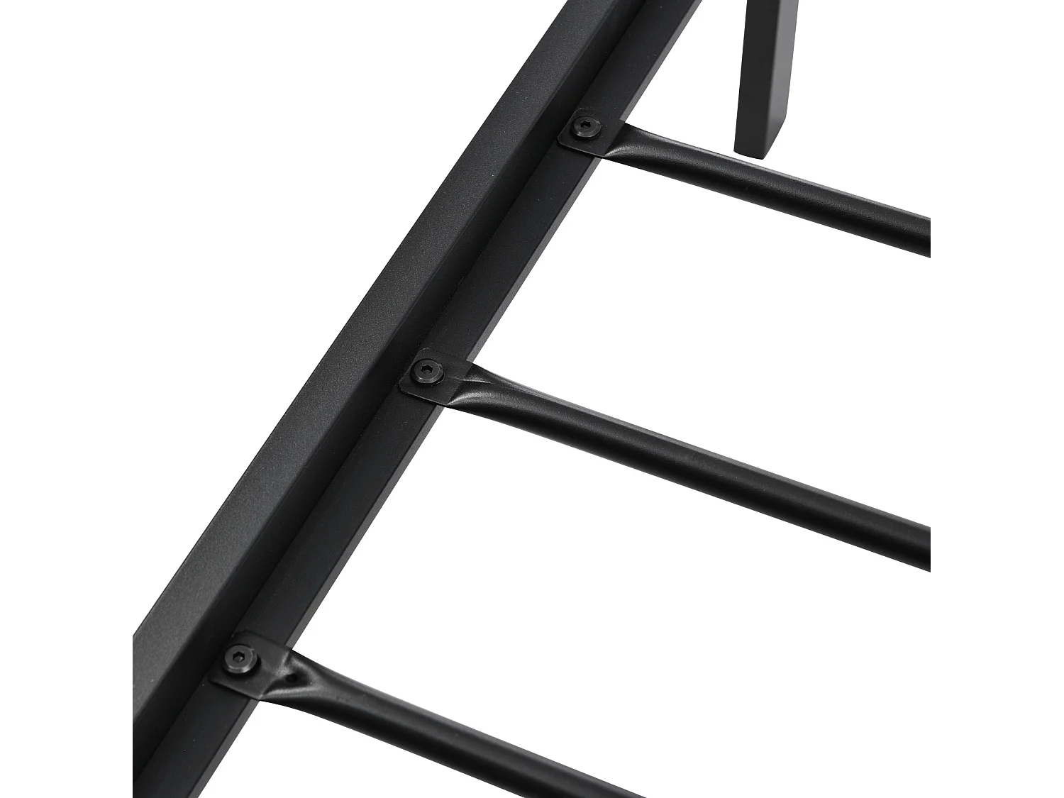 Lit simple 90x200 cm - Lit ado avec tête de lit coffre et sommier à lattes métalliques - naturel