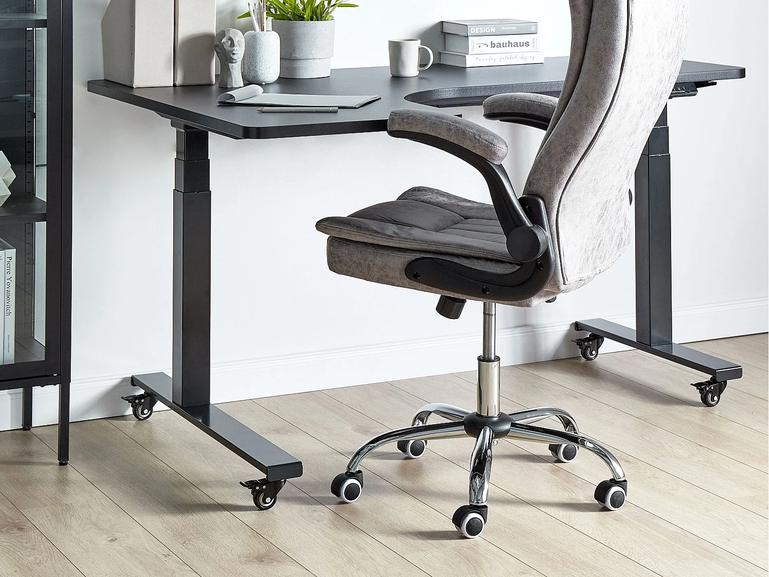 Lot de 4 roulettes pour bureau d'angle DESTINES Noir