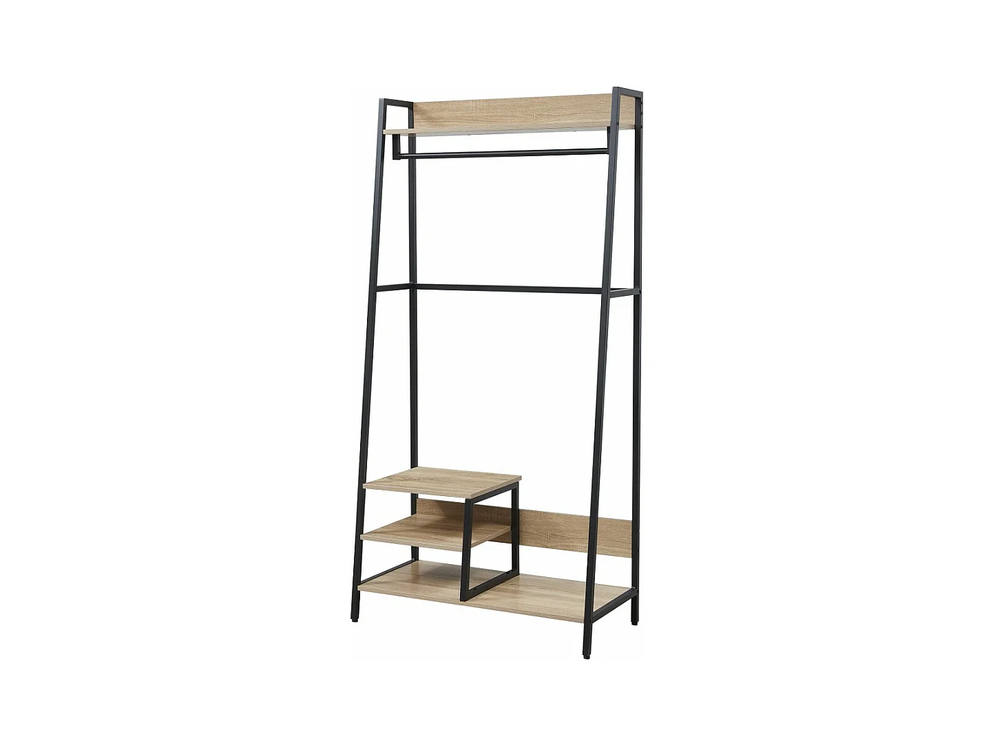 Porte manteau Vestiaire d'entrée avec étagères 169x40x84cm