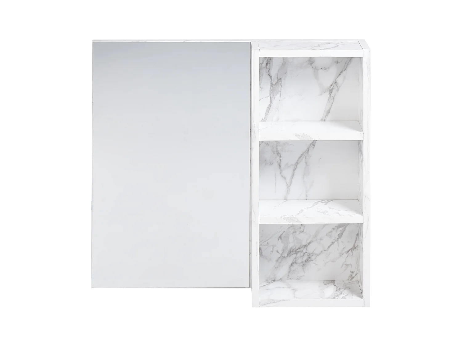 Armoire de toilette murale JOINVILLE 60 cm 54 cm Marbre blanc