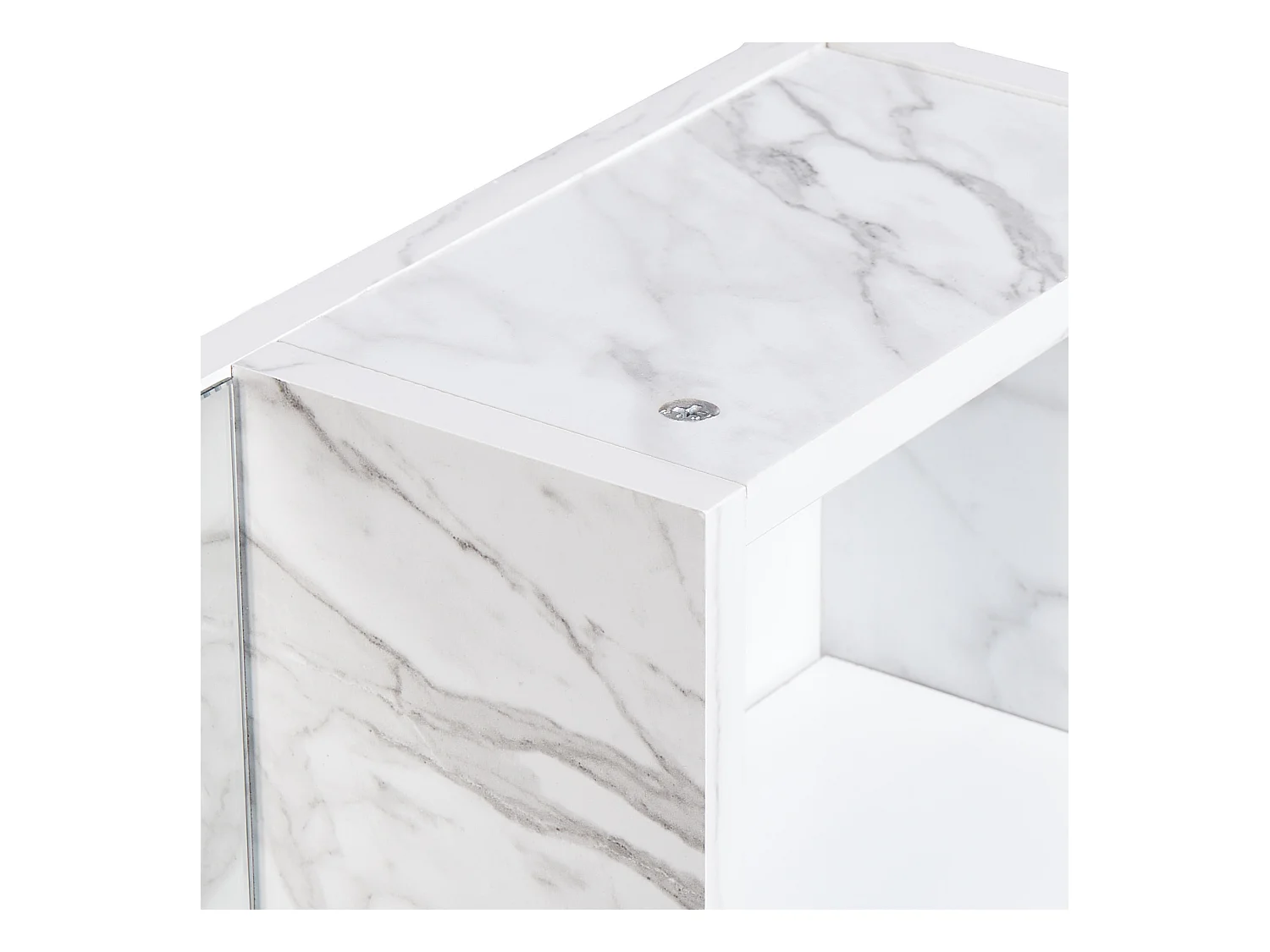 Armoire de toilette murale JOINVILLE 60 cm 54 cm Marbre blanc