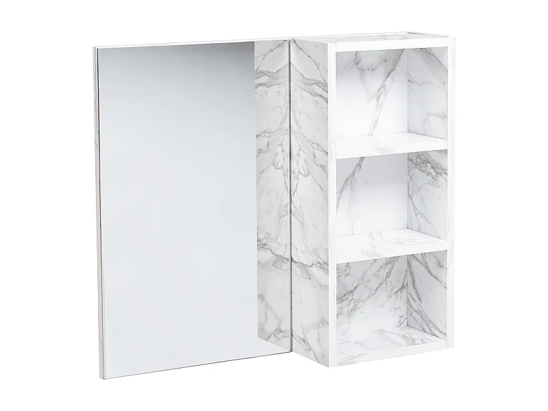Armoire de toilette murale JOINVILLE 60 cm 54 cm Marbre blanc