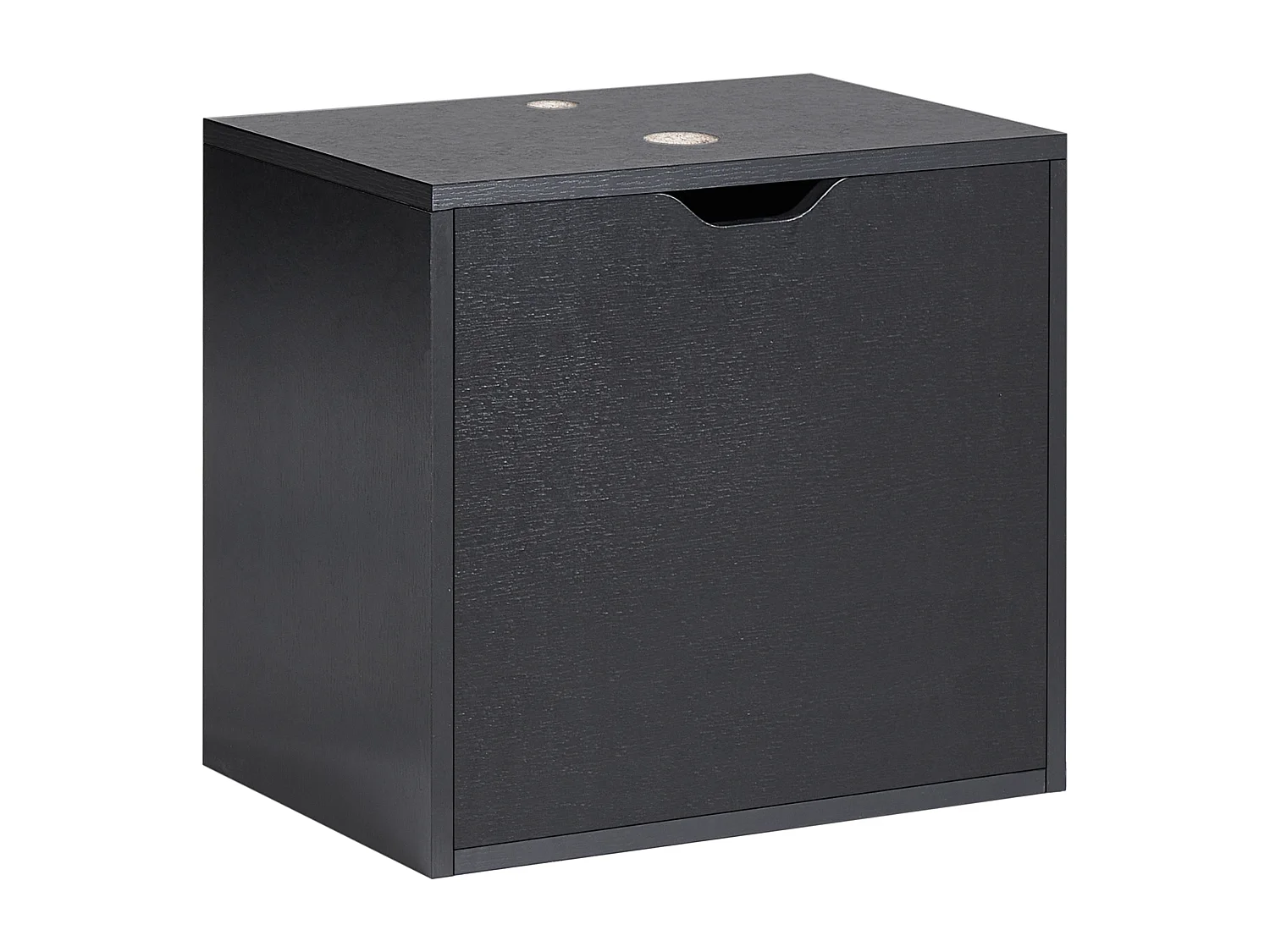 Waschbeckenunterschrank 44 x 40 cm schwarz mit 1 Tür Hängeschrank Bad Suzano