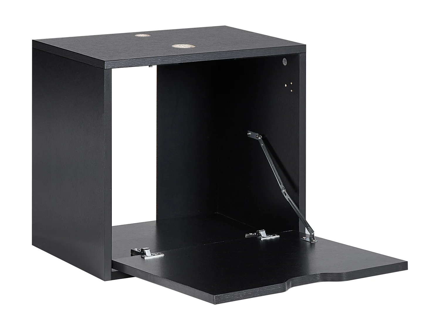 Waschbeckenunterschrank 44 x 40 cm schwarz mit 1 Tür Hängeschrank Bad Suzano