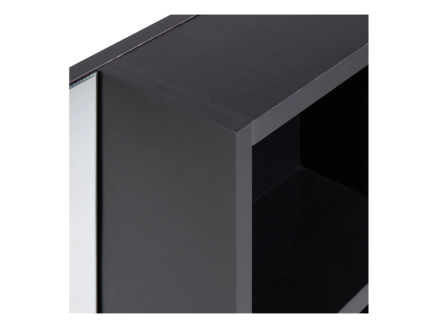Badkamer wandkast met spiegel JOINVILLE 60 cm Zwart