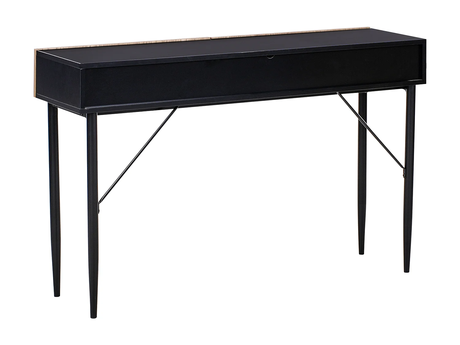 Console BLYTHE Frêne naturel Noir