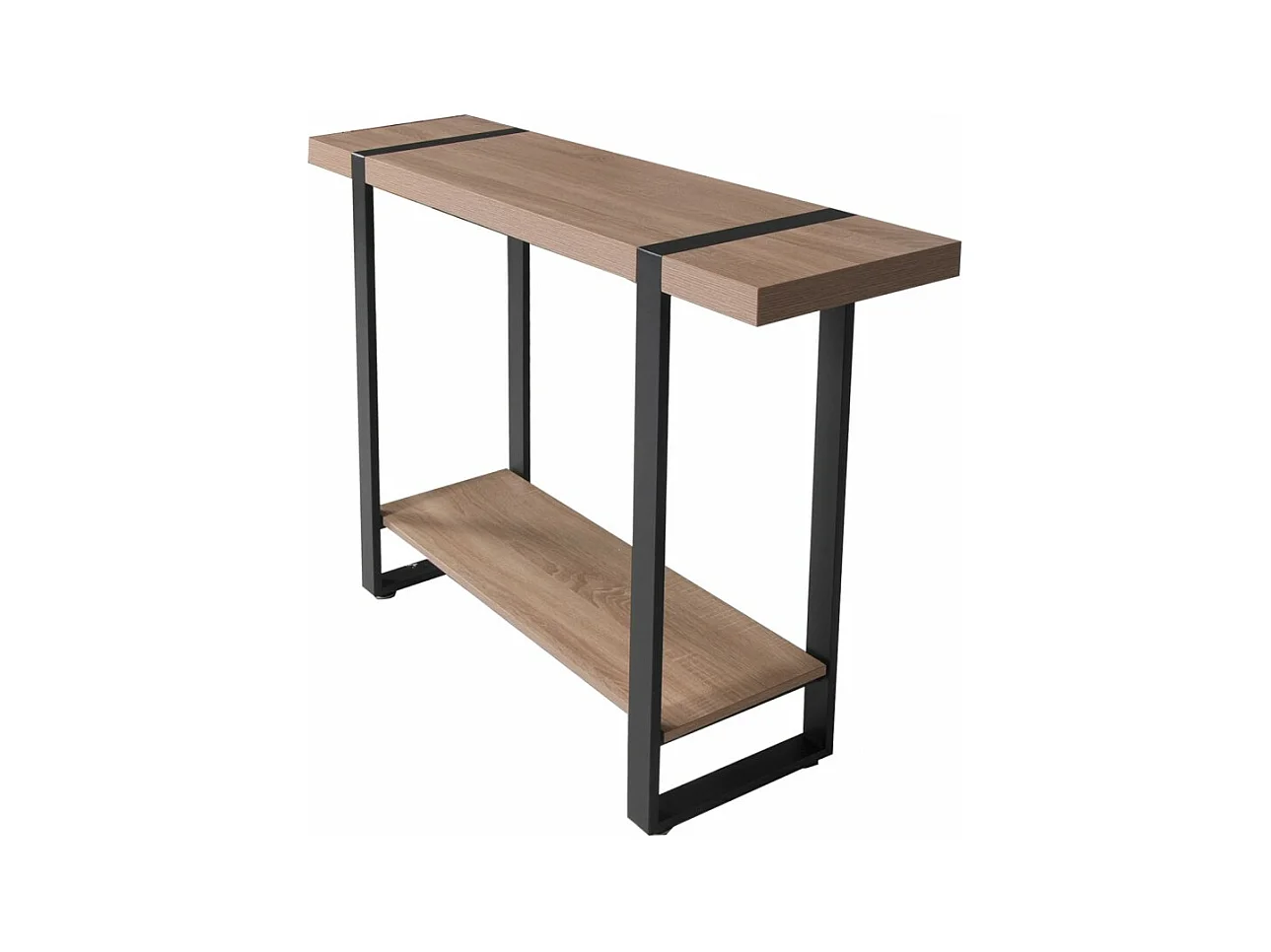 Table console 120x30cm meuble entrée SEMRA couleur chêne