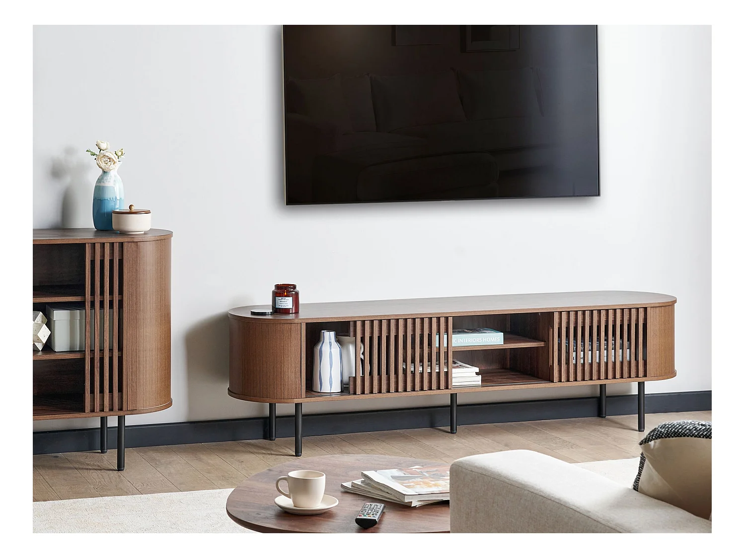 Meuble TV TAROON Marron foncé