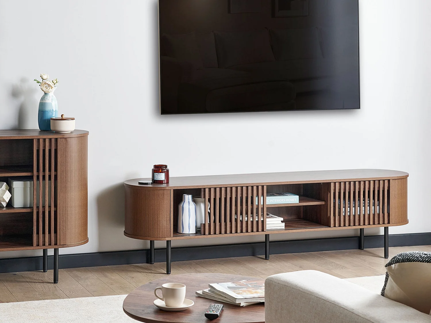 Meuble TV TAROON Marron foncé