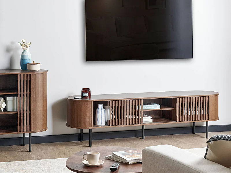 Meuble TV TAROON Marron foncé