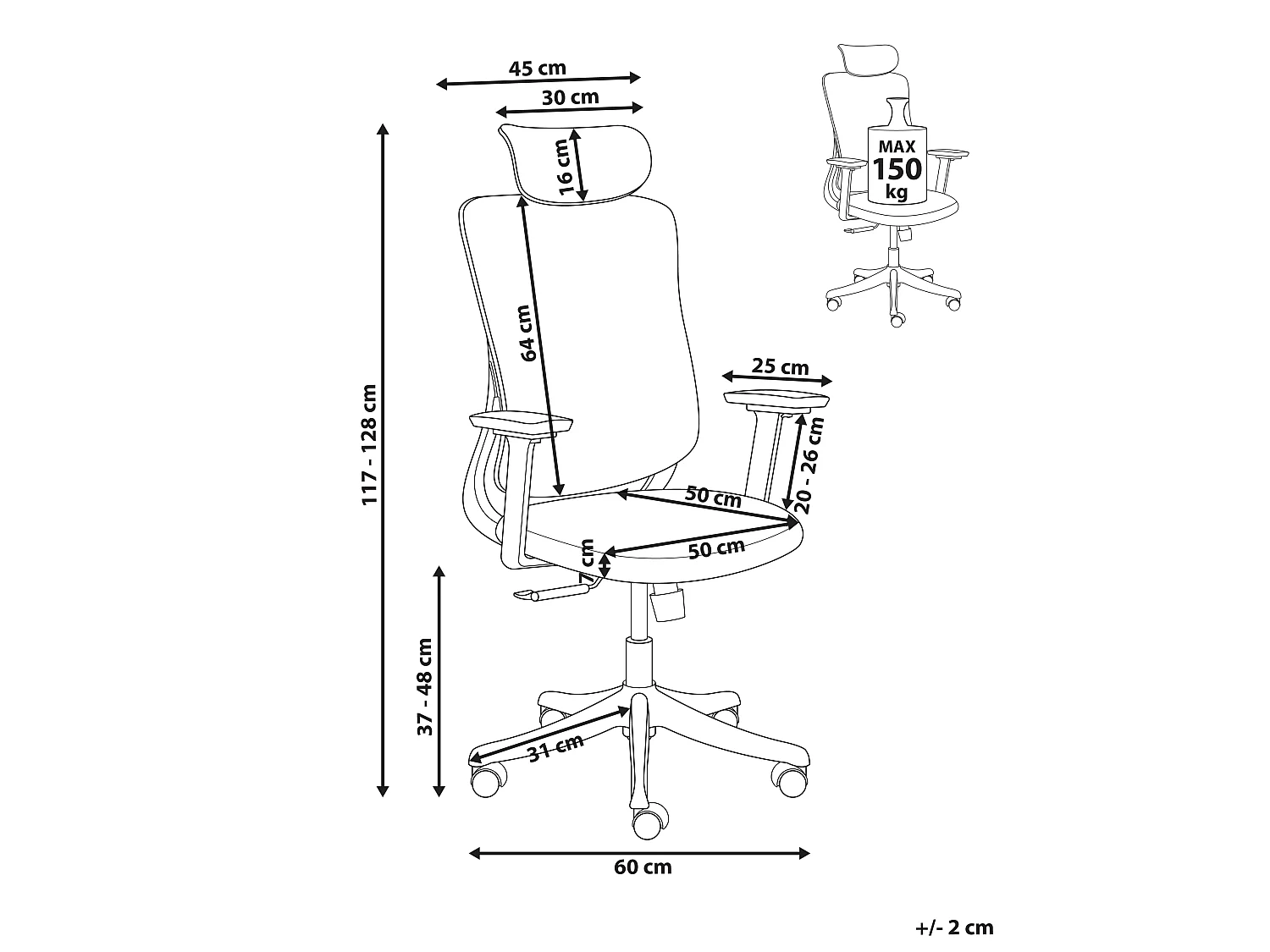 Office Chair PARTNER Grey