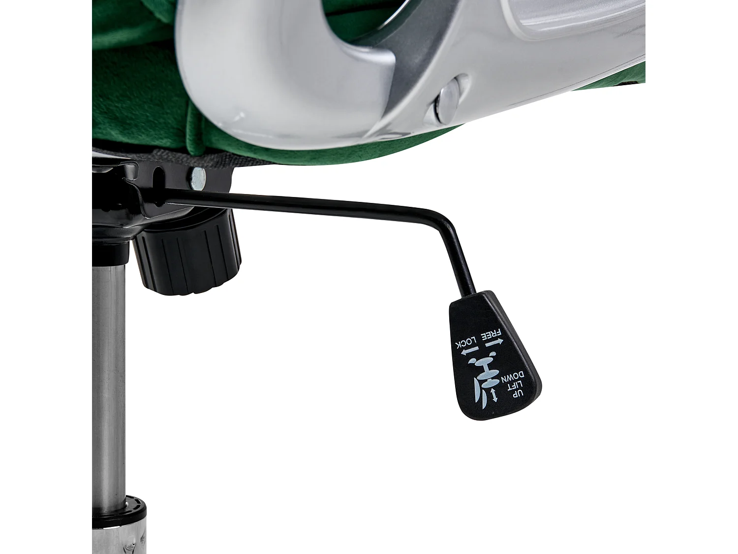 Chaise de bureau PRINCESS Velours Vert