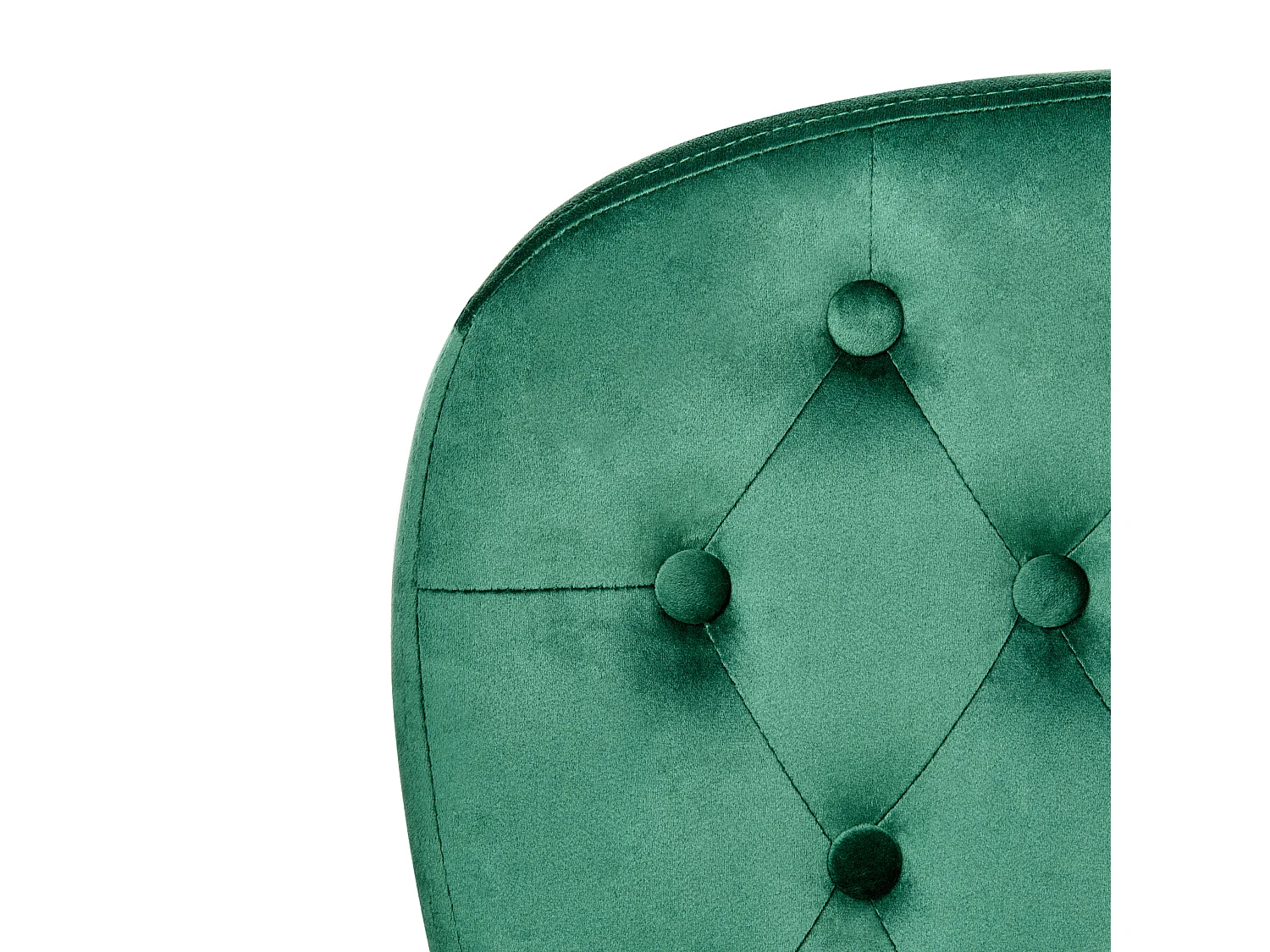 Chaise de bureau PRINCESS Velours Vert