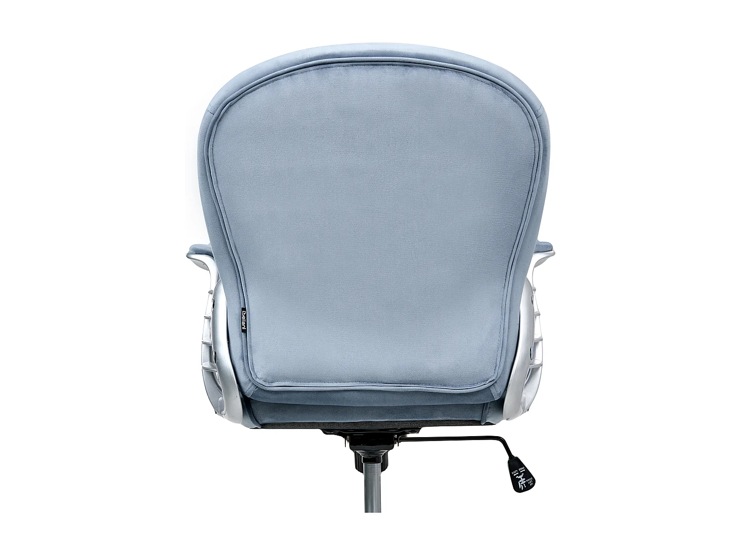 Chaise de bureau PRINCESS Velours Bleu clair