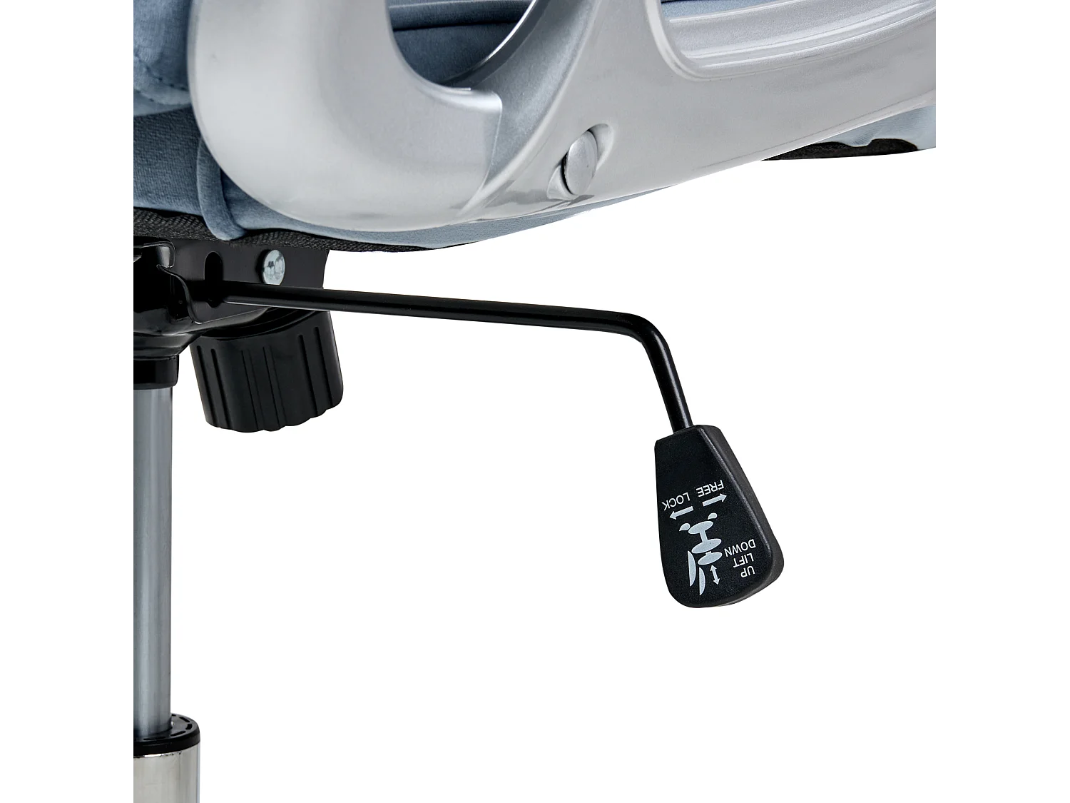 Sedia da scrivania PRINCESS Velluto Azzurro