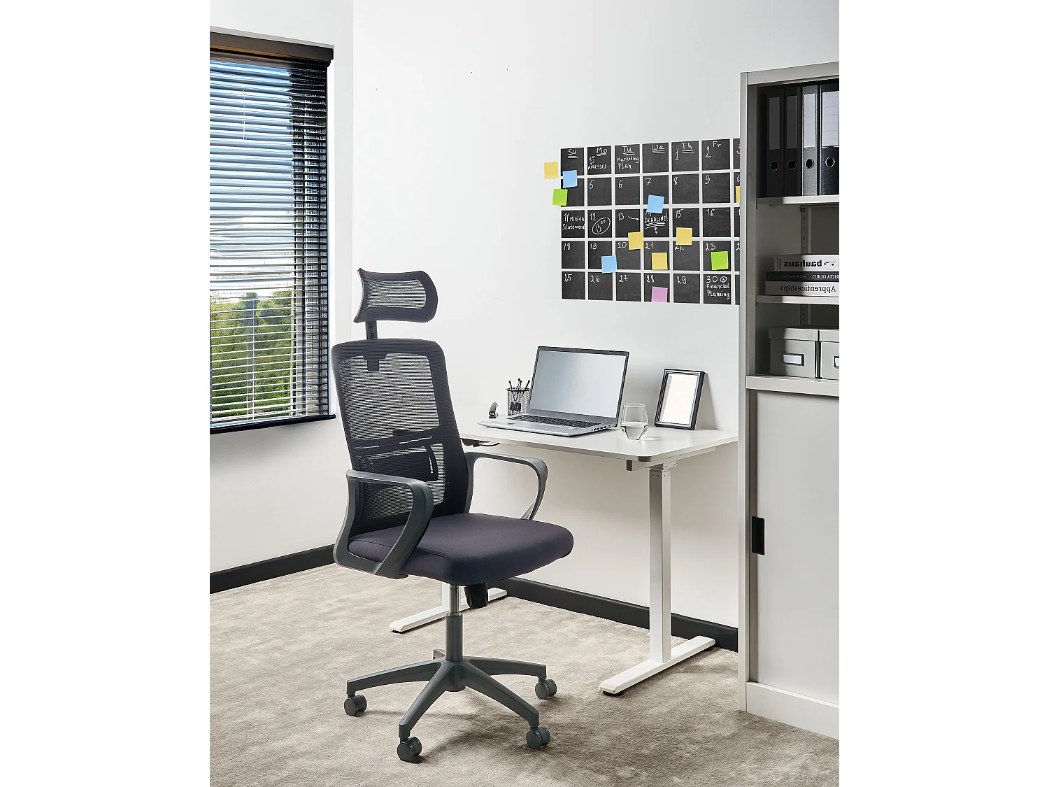 Chaise de bureau MONARCH Noir