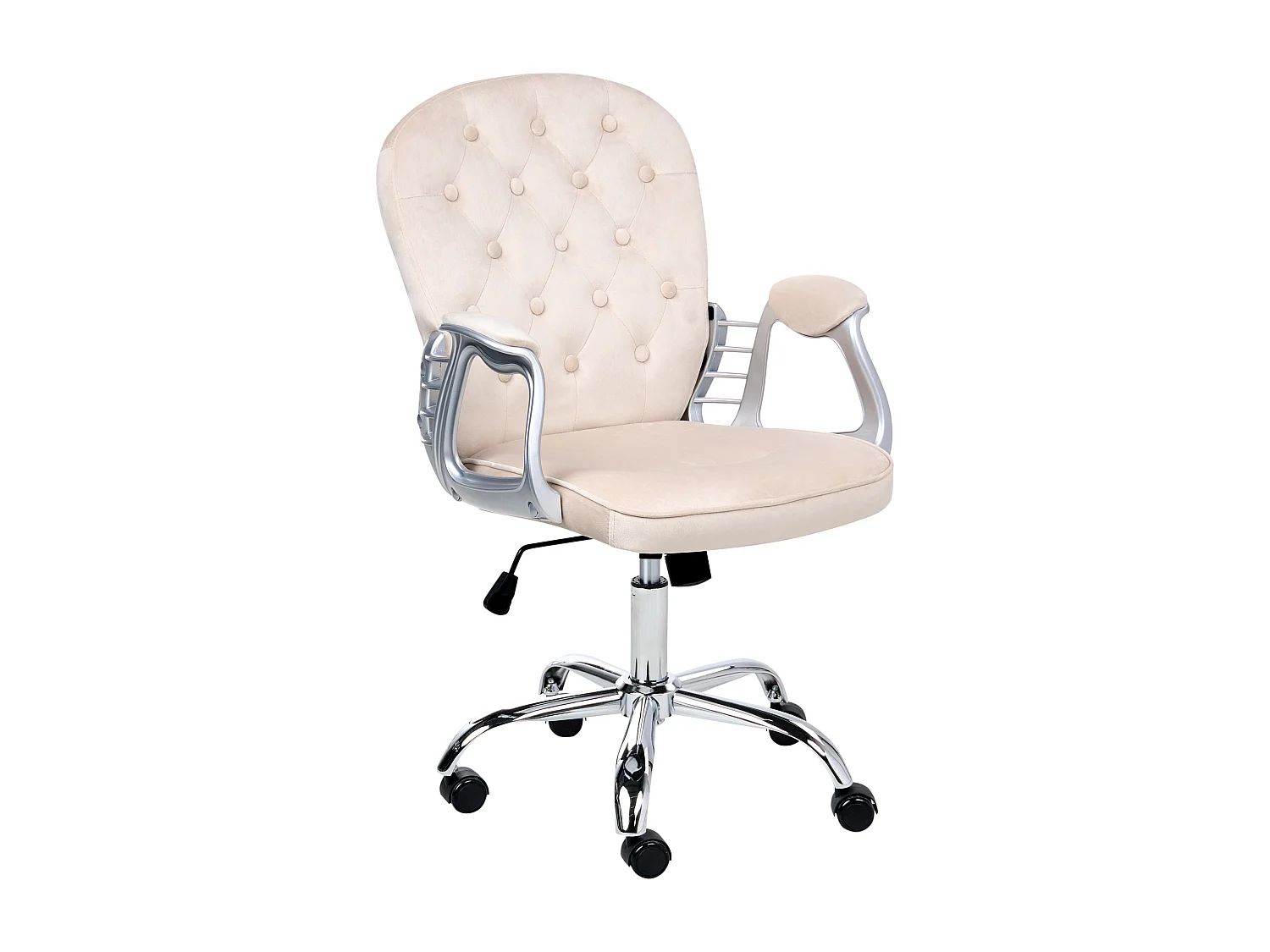 Chaise de bureau PRINCESS Velours Beige