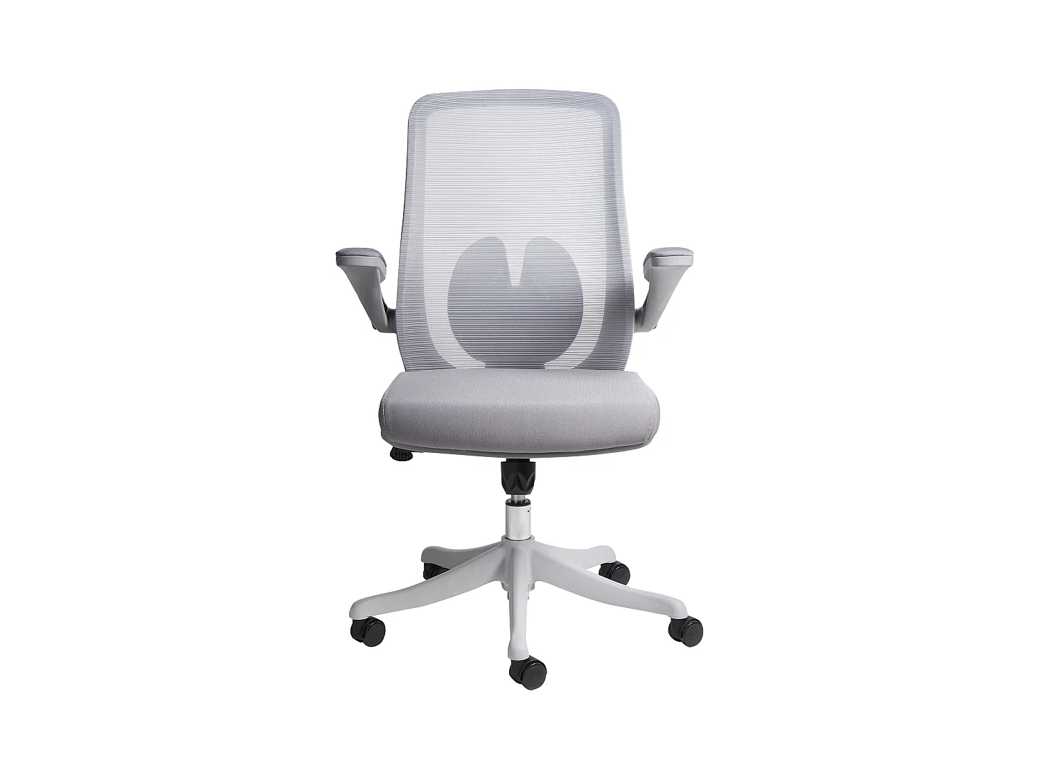 Bürostuhl drehbar OVERLORD Stoff Grau