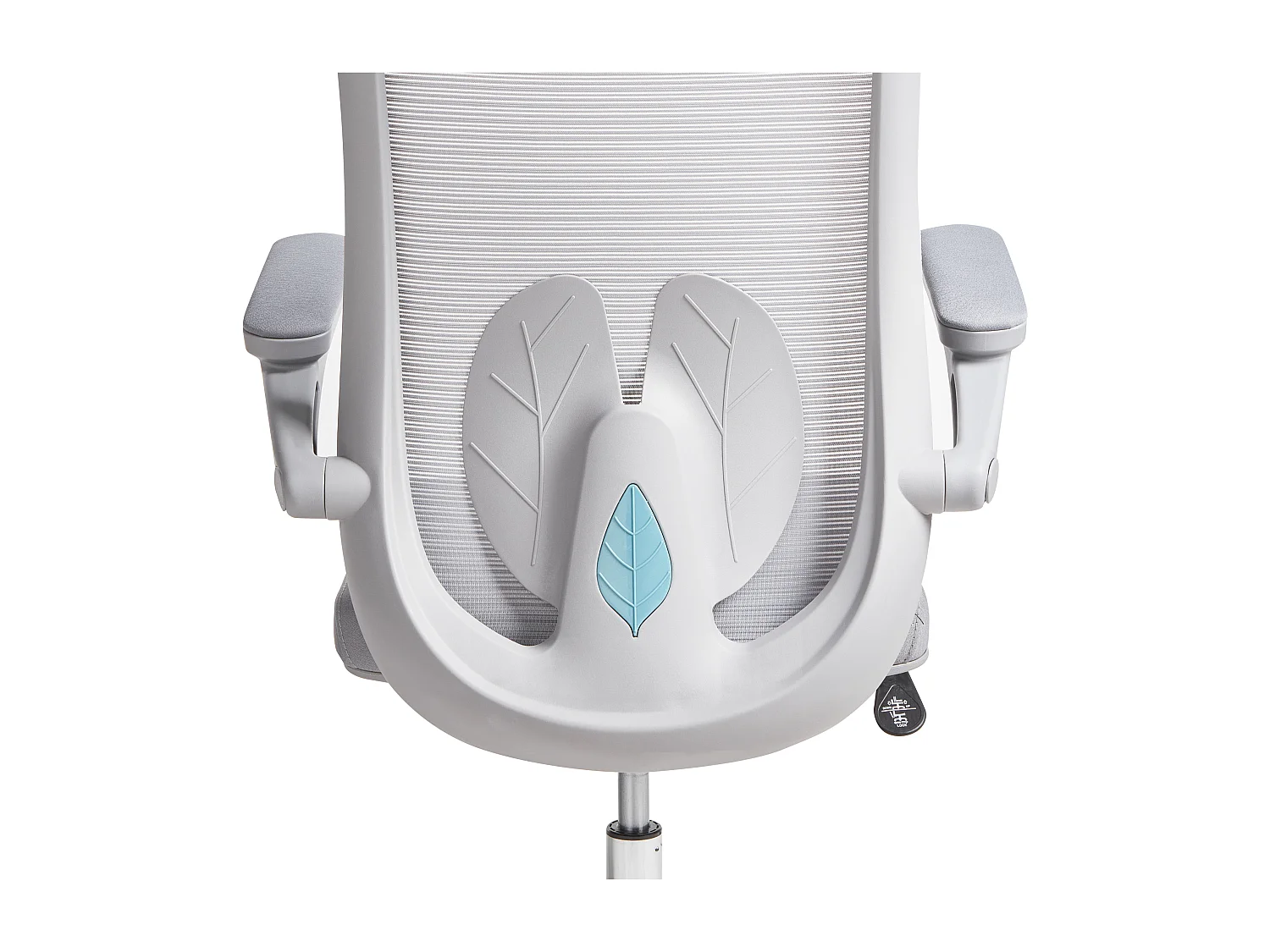 Bürostuhl drehbar OVERLORD Stoff Grau