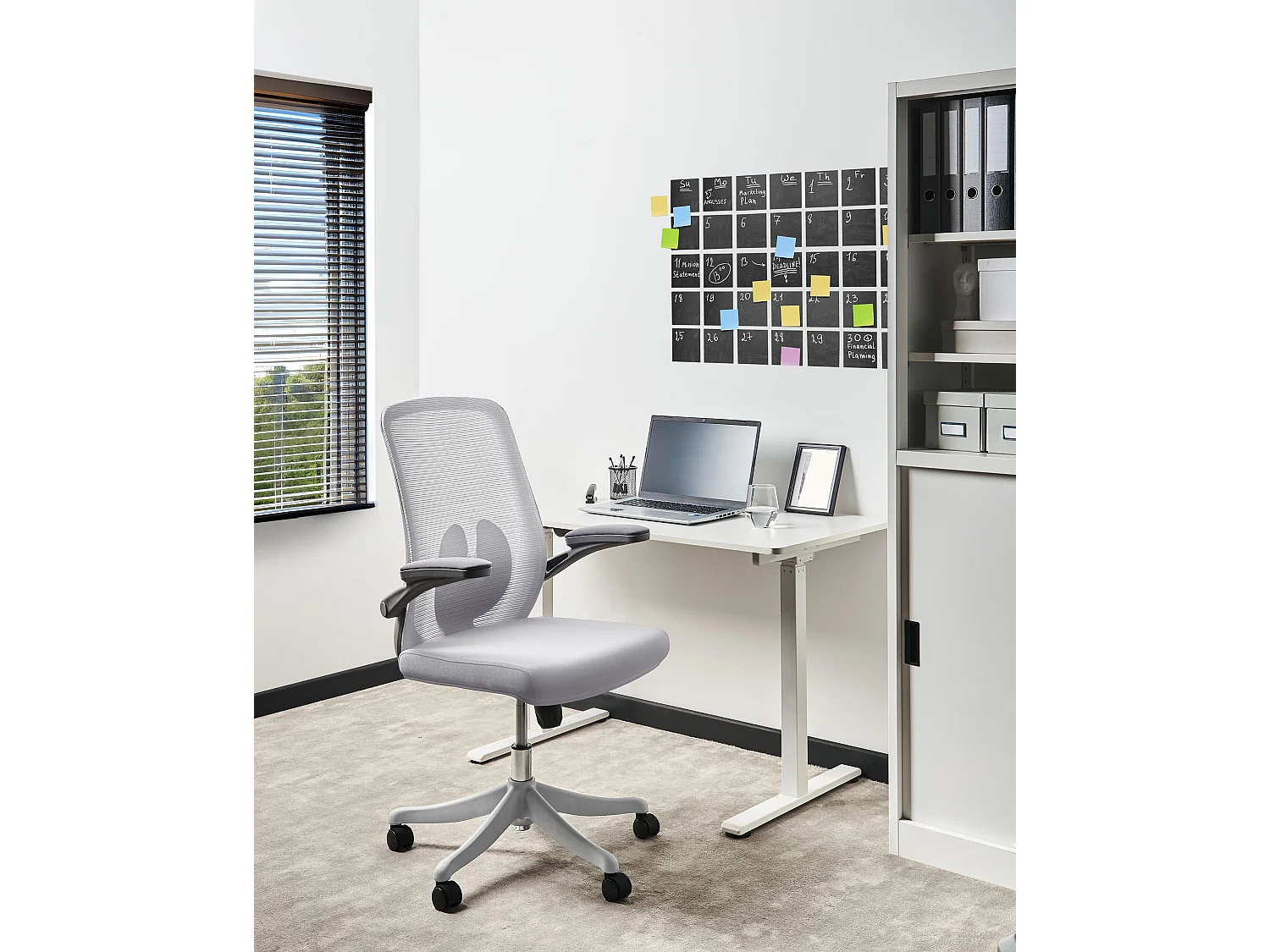 Chaise de bureau OVERLORD Tissu Gris