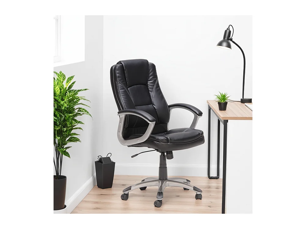 Chaise de bureau Noir Fauteuil hauteur réglable