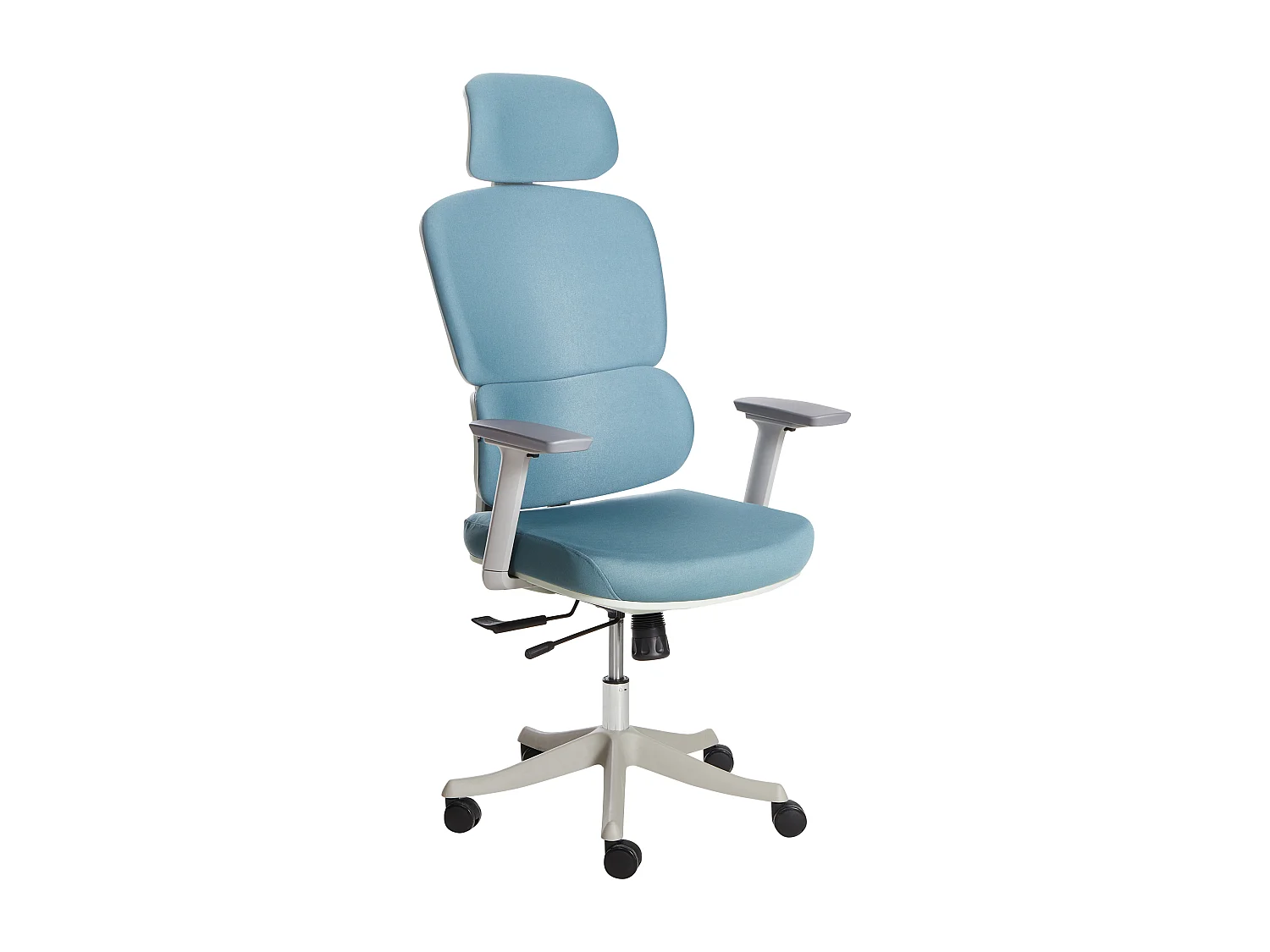 Chaise de bureau VISCOUNT Tissu Bleu