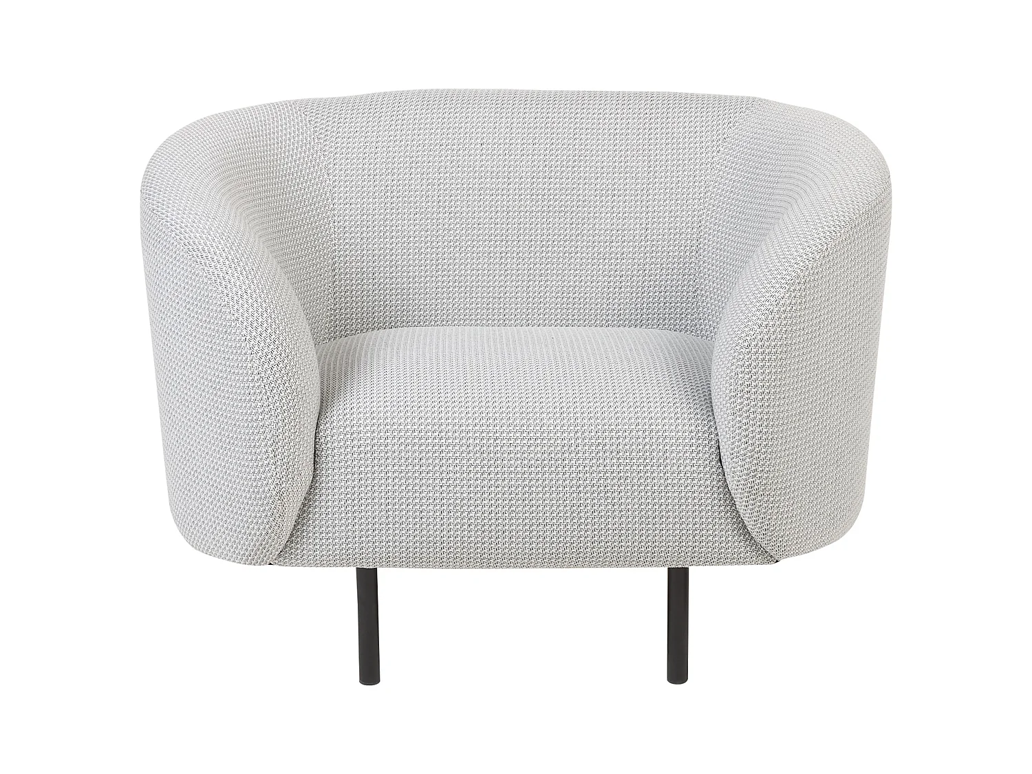 Ensemble de salon 3 places LOEN Tissu Noir/blanc