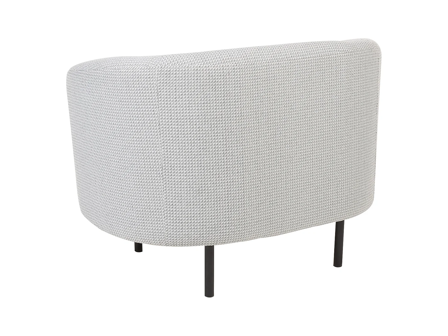 Ensemble de salon 3 places LOEN Tissu Noir/blanc