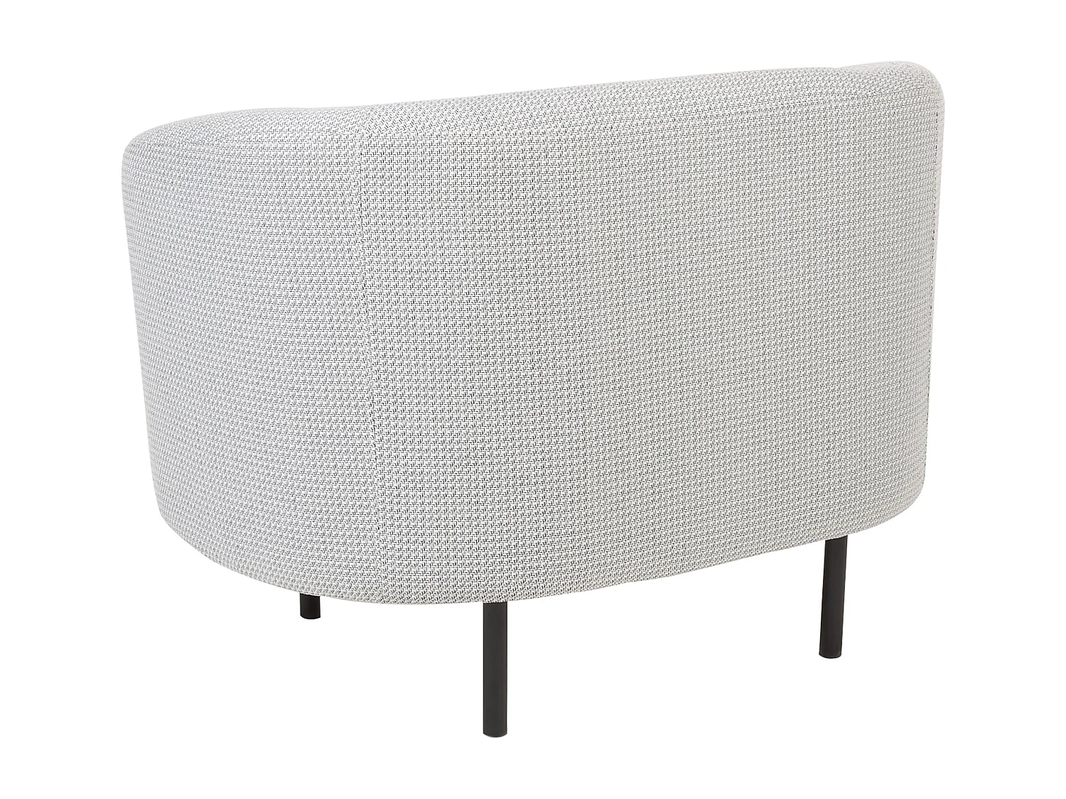 Ensemble de salon LOEN Tissu Noir/blanc 3 places